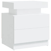 Comodino | Armadio da Notte | Mobiletto da notte Bianco 45x35x52 cm in Legno Multistrato