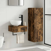 Set di mobili per il bagno 2 pz Rovere Fumo 33 x 34,5 x 100 cm 3406098