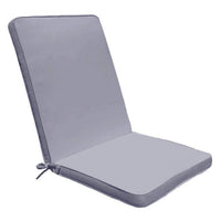 Cuscino Real Medio 90x40x4 cm in Poliestere Grigio