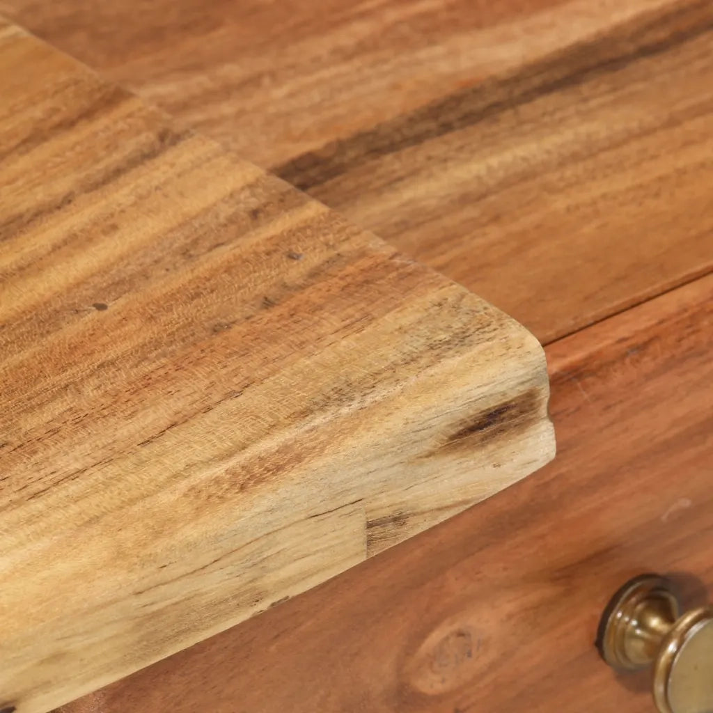 Comodino in Legno Massello d'Acacia 45x32x55cm cod mxl 30757