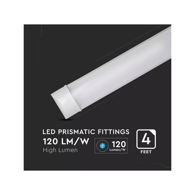 Plafoniera LED Prismatica 40W 120cm Da Soffitto 120LM/W 6400K IP20 Con Chip Samsung Garanzia 5 Anni SKU-20352