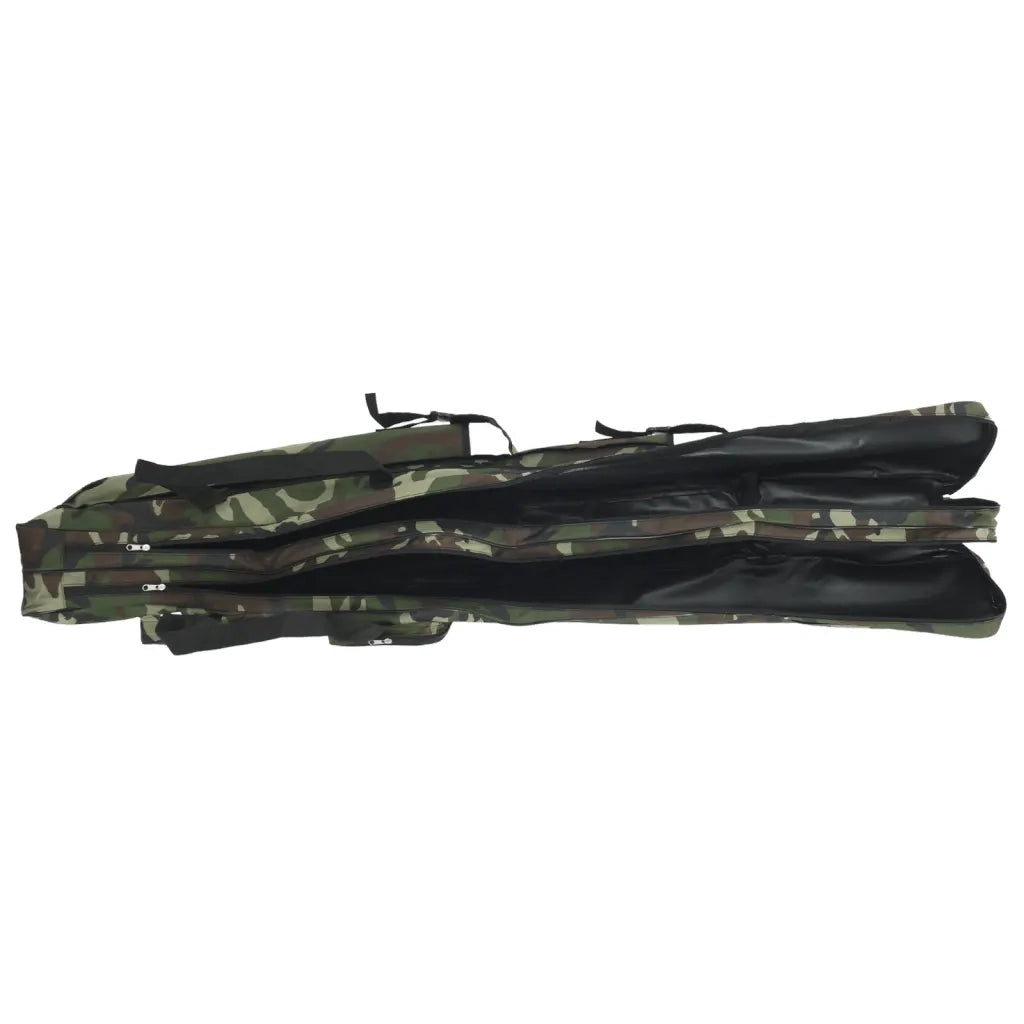 Borsa per Canna da Pesca Verde Mimetico 150 cm Tessuto Oxford CFW4620184
