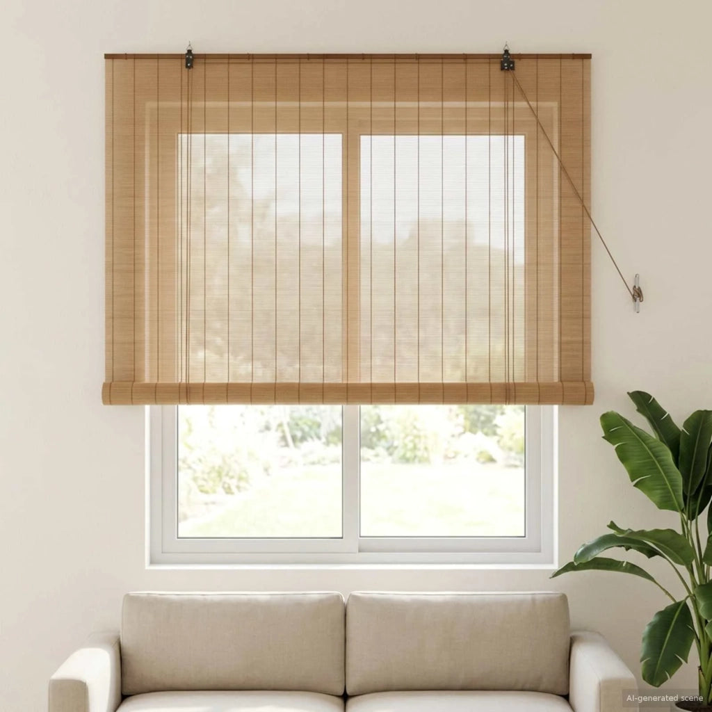 Tenda a rullo Marrone 130 x 160 cm Bambù 42039708