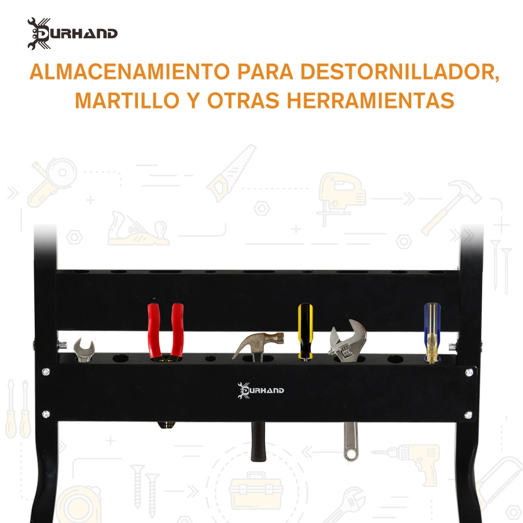 Tavolo da lavoro pieghevole portatile ¨C zephmum ¨C MDF ferro 56x62x75 cm nero