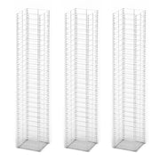Set Gabbione 3 pz in Filo Zincato 25 x 25 x 150 cm 141046