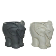 FIORIERA A FORMA DI ELEFANTE H26CM ANTRACITE / SAB