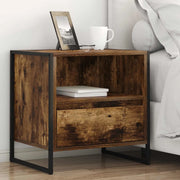 Comodino con cassetto 2 pcs Quercia Fumosa 50 x 39,5 x 50 cm