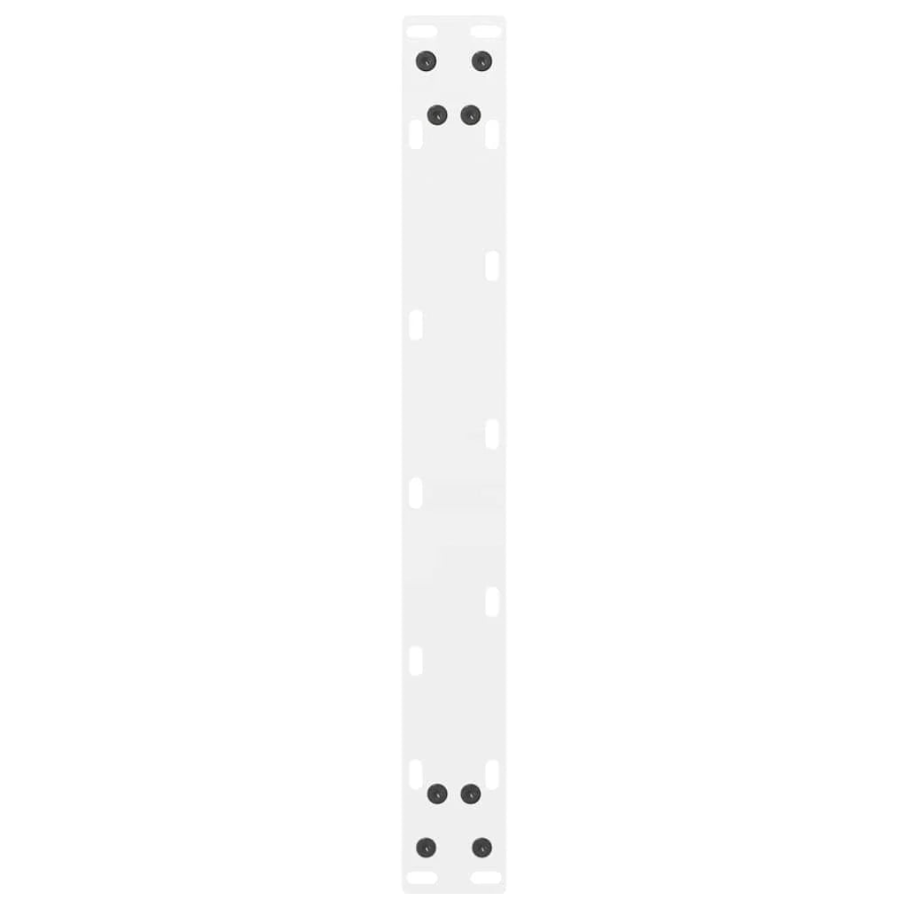 Set di 2 gambe quadrate per tavolino da caffè 50 x 42 cm con piedini regolabili design moderno in acciaio bianco 02_0057521