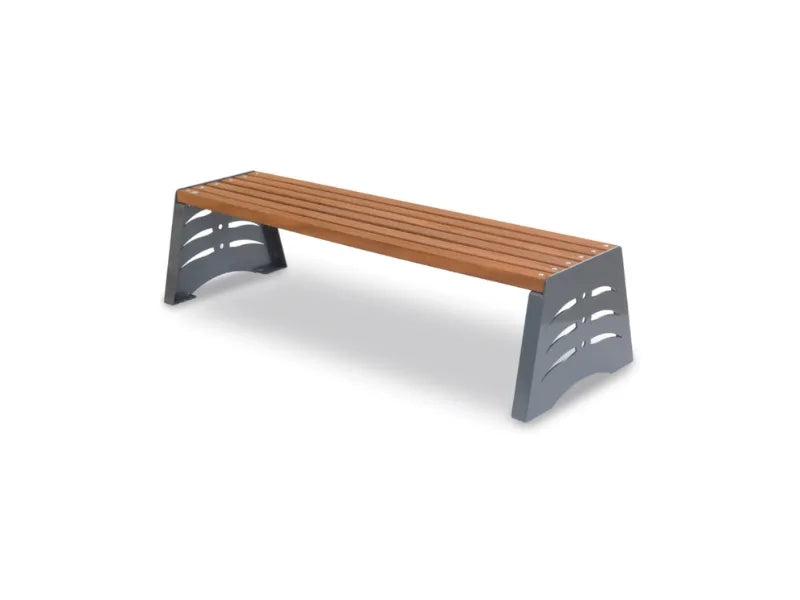 Panca Shark Giochipark legno metallo zincato verniciato 170x60x80h 165x45x45h - Senza schienale