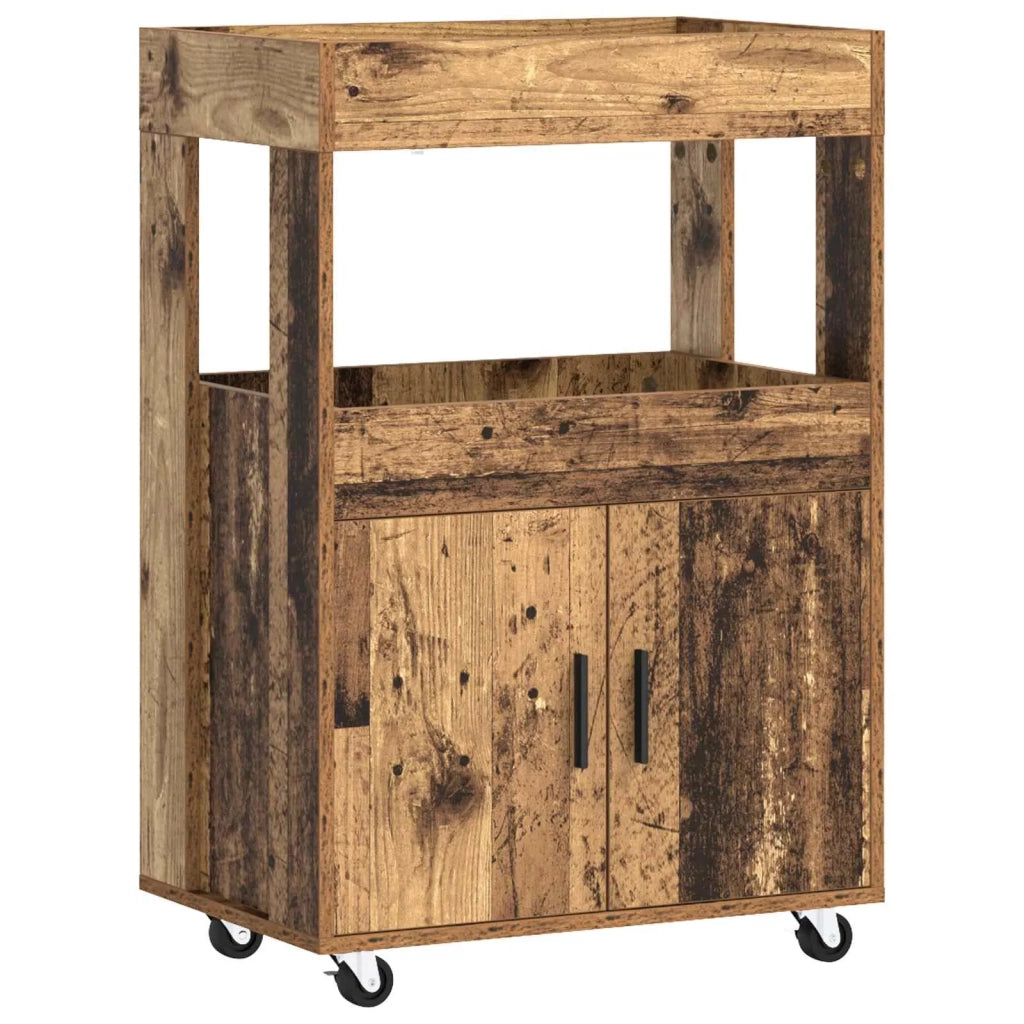 Carrello da Bar Legno di quercia 60 x 39.5 x 89 cm 8015684