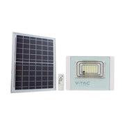Faro LED solare V-TAC 20W bianco IP65 telecomando timer