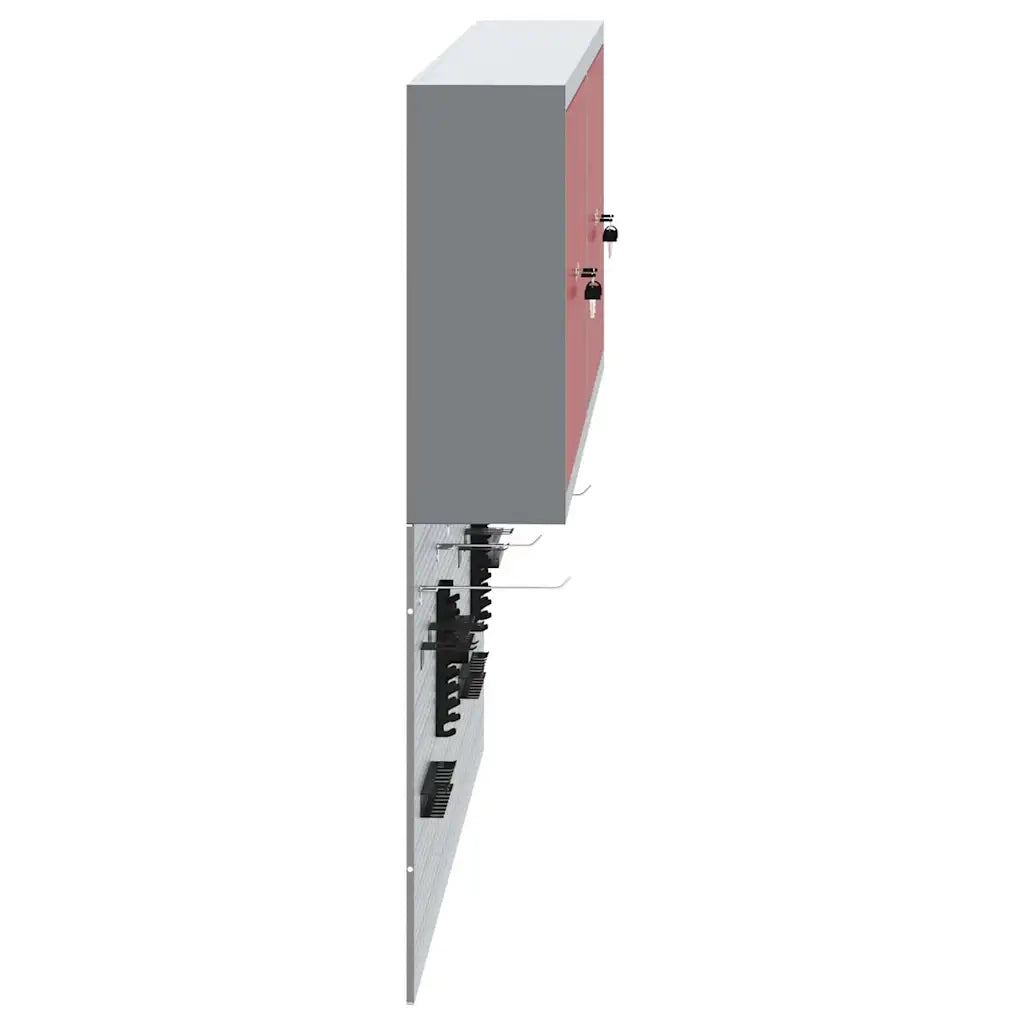 Set di armadi per attrezzi con lo scaffale 6 pcs Rosso 3321403