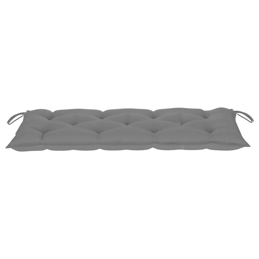 Panca da Giardino Pieghevole con Cuscino 118 cm in Bambù 3063865