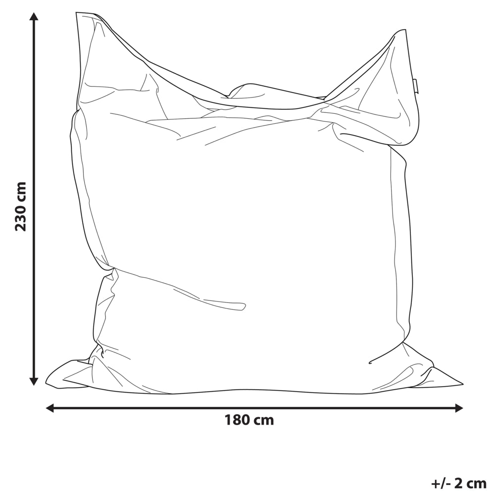 Pour Poltrona sacco extra large Pour Poltrona sacco gigante con cerniera gialla