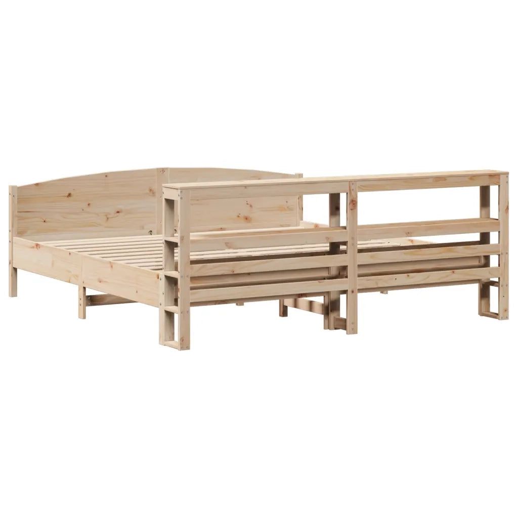 Letto senza Materasso 200x200 cm in Legno Massello di Pino 3306213
