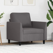 Poltrona-Divano Sedia Grigia 60 cm in Similpelle 261485