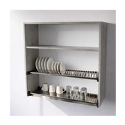 Calandrelli Pensile Scolapiatti H 90 L 80 P 33 cm Cemento