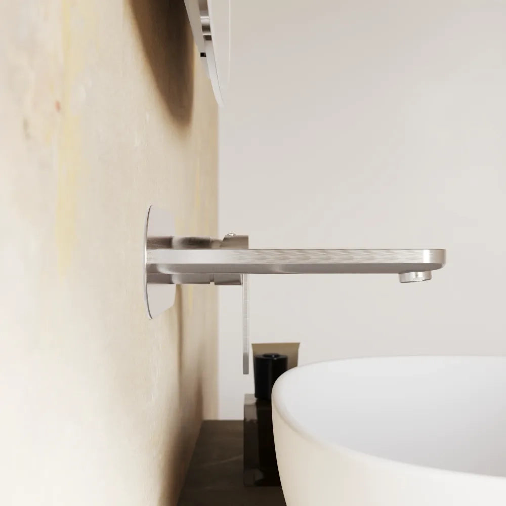 Miscelatore lavabo ad incasso nickel spazzolato | Margot
