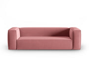 Cosmopolitan Design - Divano "Mackay" 4 posti in velluto salmone 