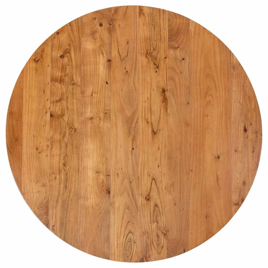 Tavolo da pranzo in legno marrone chiaro 150x150x77h cm