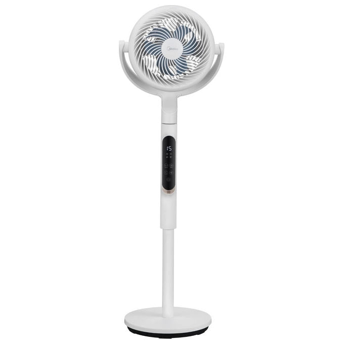 Midea MFS242RDDW Ventilatore a piantana DC 15 velocita' 4 modalita' 18 dB telecomando colore Bianco