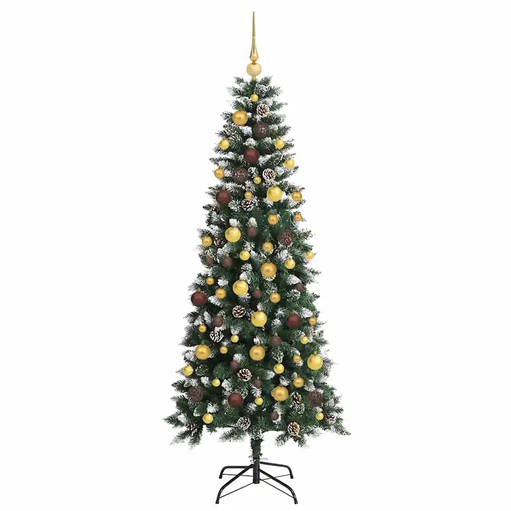 Albero di Natale artificiale con 300 LED Verde 180 cm 3395817