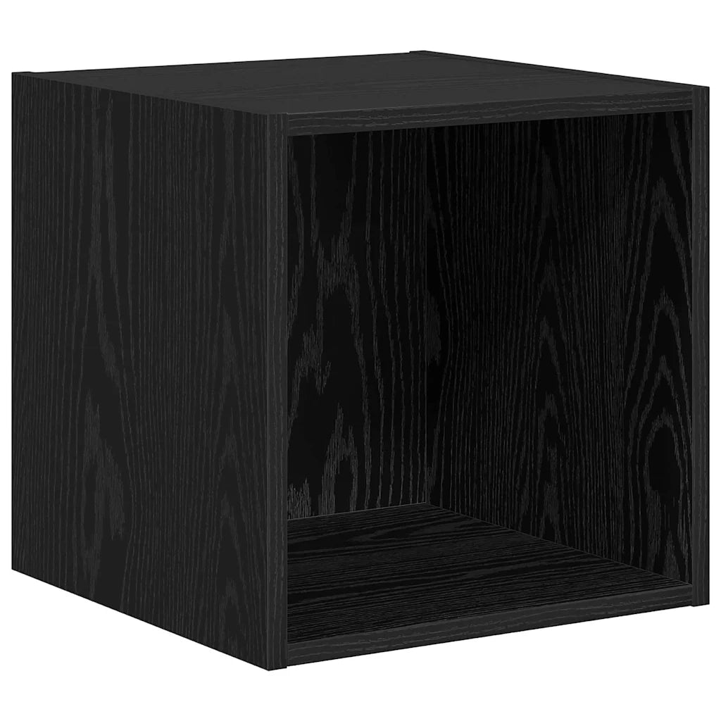 Set mobile TV 4 pz Rovere Nero Legno ingegnerizzato 3393127