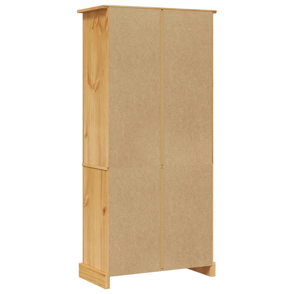 Credenza-Buffet-Armadio da cucina in Legno di Pino Messicano Corona Range 80x40x170 cm