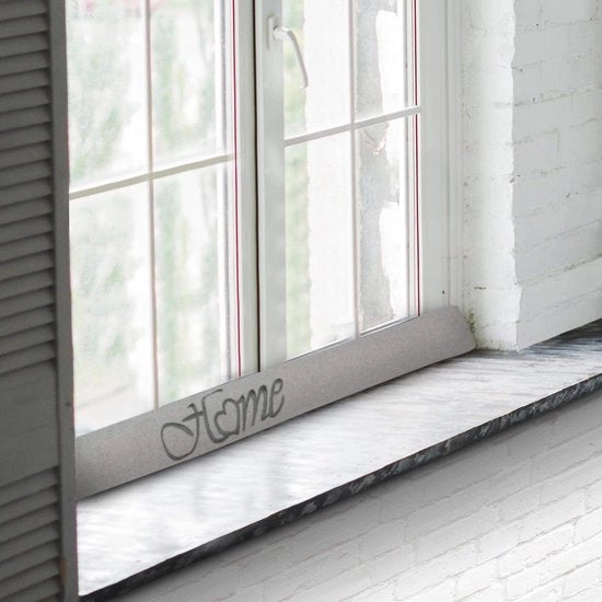 Blocco del Ventile per Porte e Finestre - 100cm Cuscino Antivento per Casa - Blocco del Ventile Energetico in Grigio