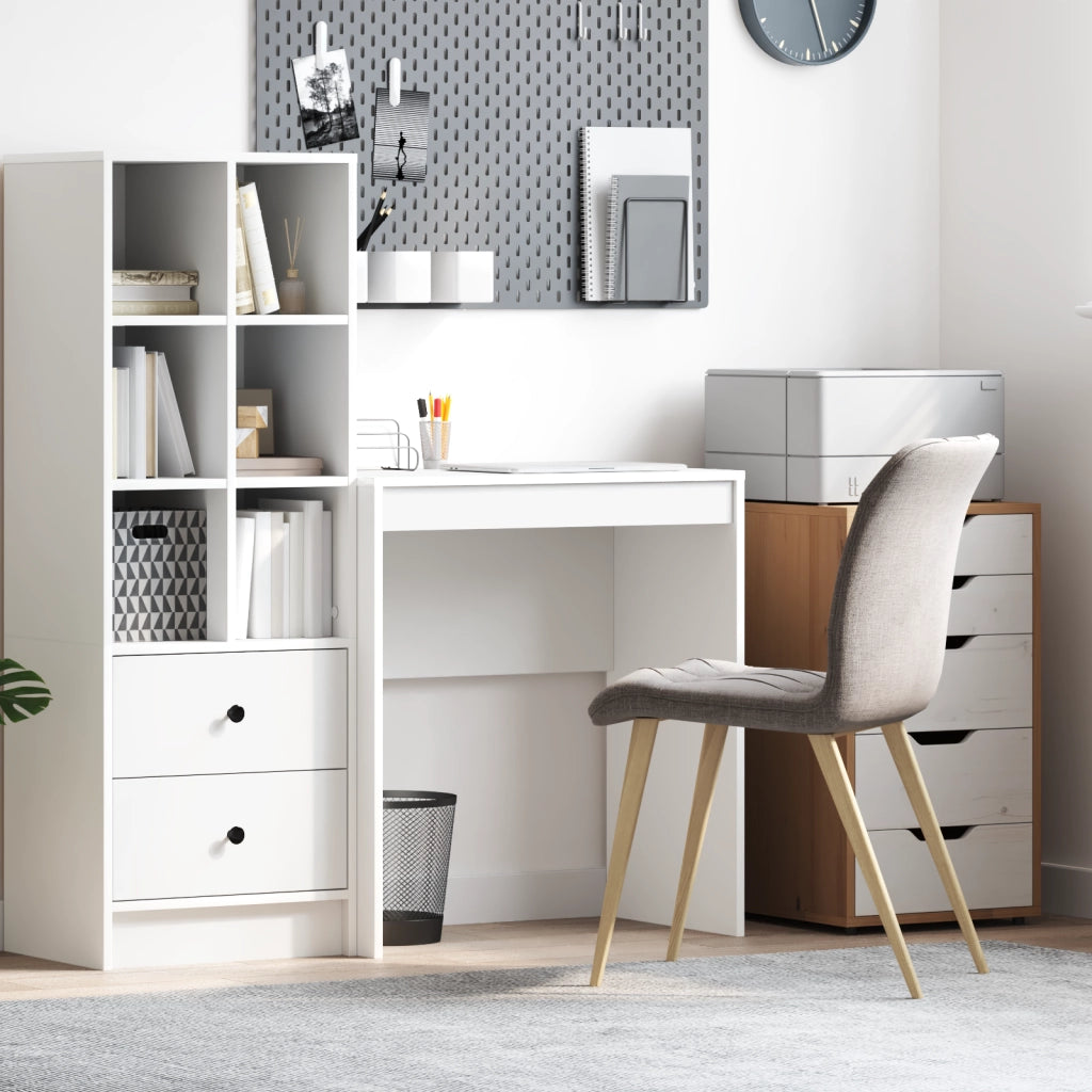 Scrivania Bianca Legno ingegnerizzato 70 x 40 x 76 cm Semplice
