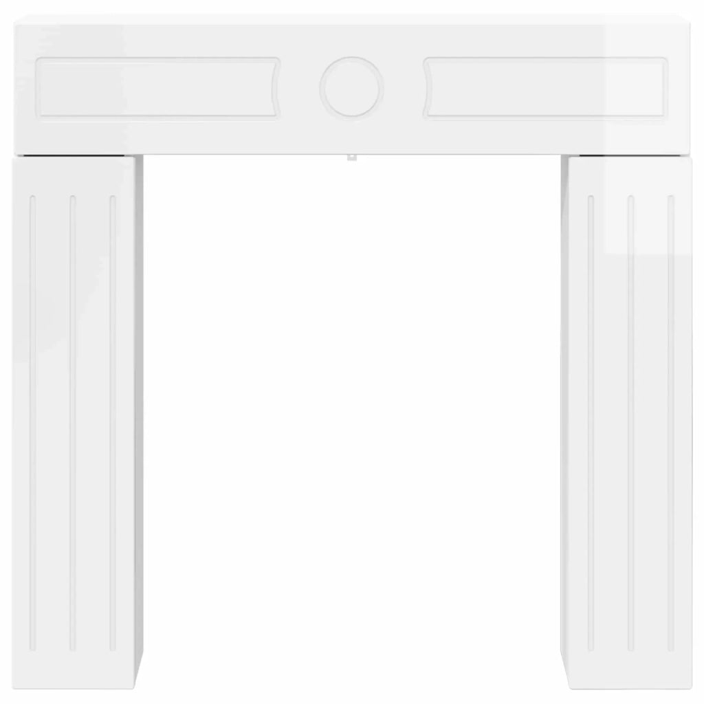 Cornice per camino Bianco Lucido 102 x 18 x 100,5 cm 8006610