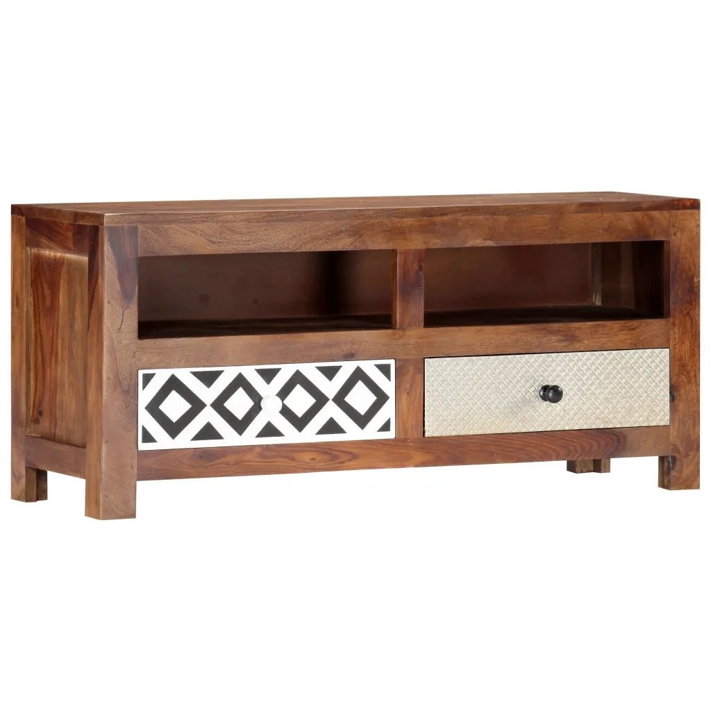 Mobile Porta TV 90x30x40 cm in Legno Massello di Acacia 247734