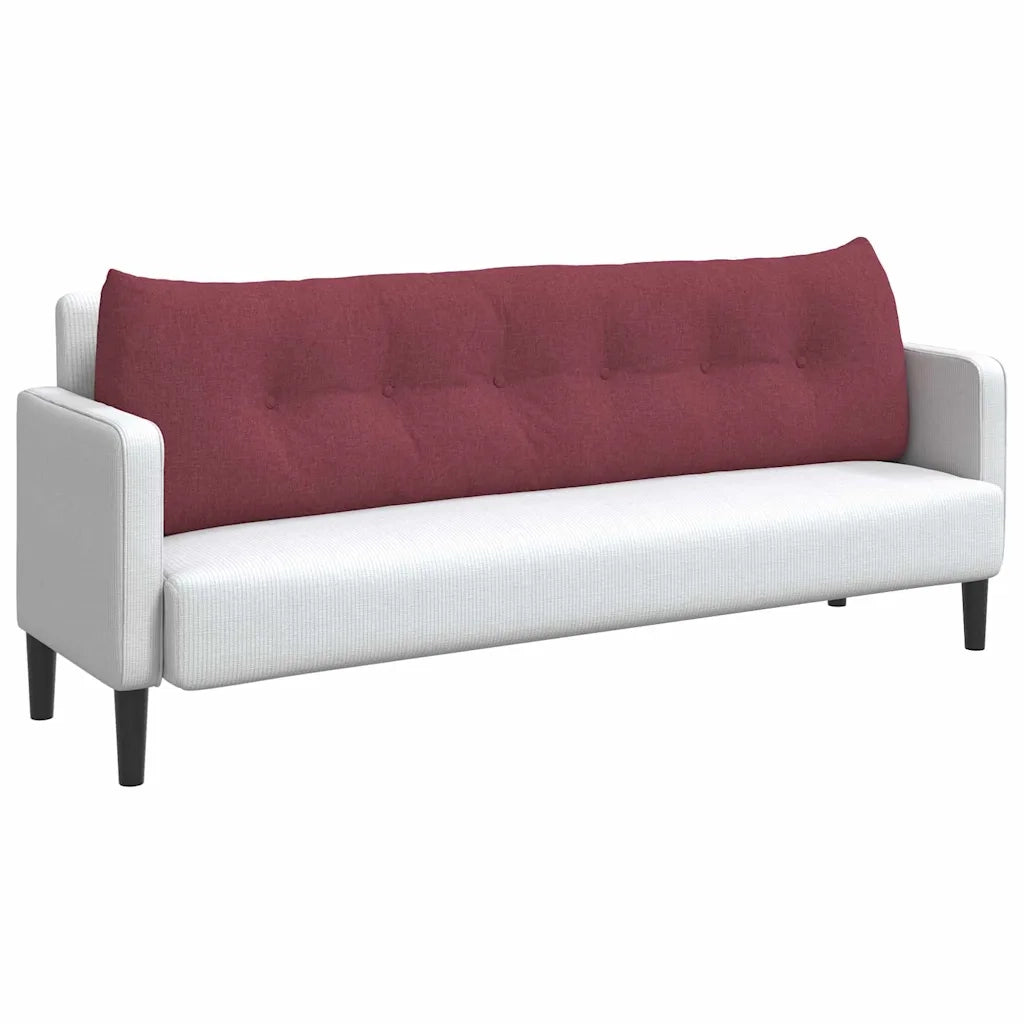Cuscino per Schiena Rosso Vino 180 x 24 x 50 cm Tessuto