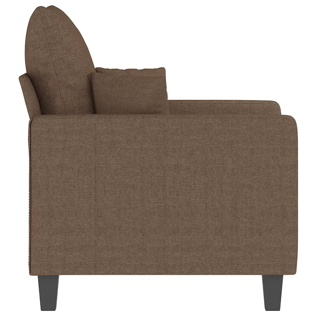 Fauteuil Marron 60 cm Tissu