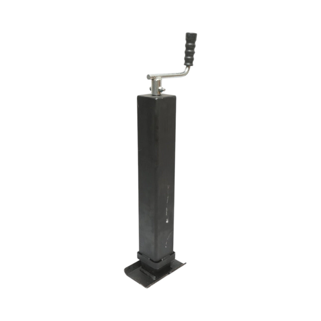 Piede di supporto per rimorchio regolabile con manovella, 58 cm, fissaggio laterale, carico massimo 4000 kg