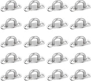 Oggetto di Supporto per Oggetti Sospesi in Acciaio Inossidabile - 20 pz - Flessibile e Duraturo - Sostiene fino a 50kg - Ideale per Piante e Hammock - Piattaforma di Appendi.