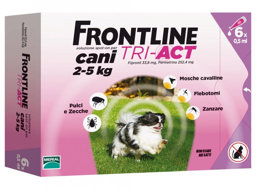 FRONTLINE TRI-ACT  CANI 2- 5 KG 6 PIPETTE OFF. SPECIALE