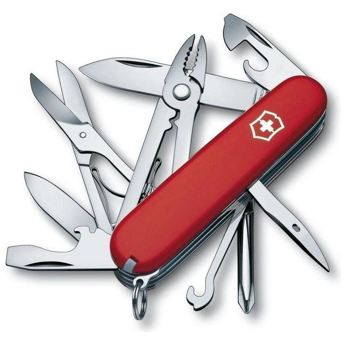 Victorinox 1.4723 DELUXE TINKER Coltello Multiuso 18 Funzioni Lama Grande Pinze Cacciavite Phillips colore Rosso