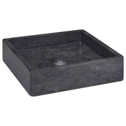 Lavandino da bagno lavabo da appoggio lavabo da WC lavabo da bagno lavabo da interno 40 x 40 cm marmo nero 02_0002813