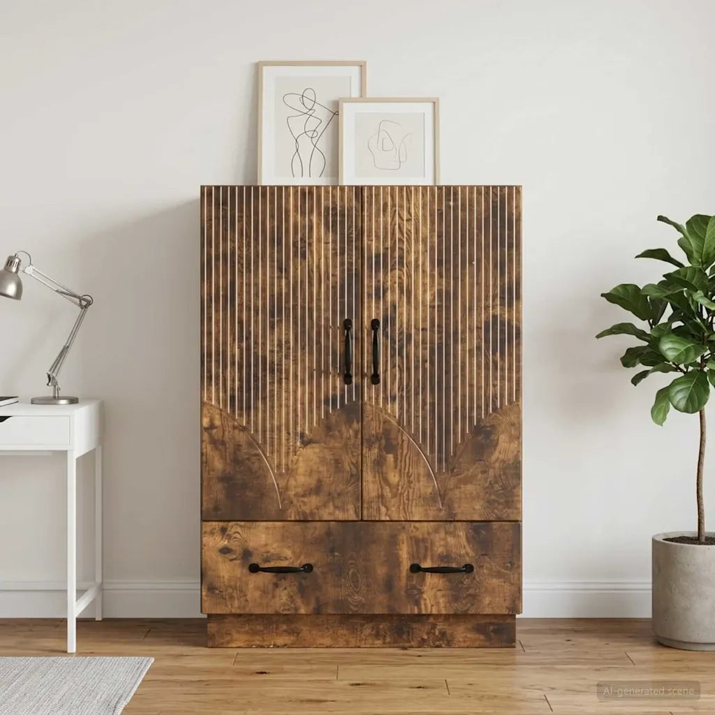 Credenza Rovere Fumo 66 x 34,5 x 92 cm Legno ingegnerizzato 895360