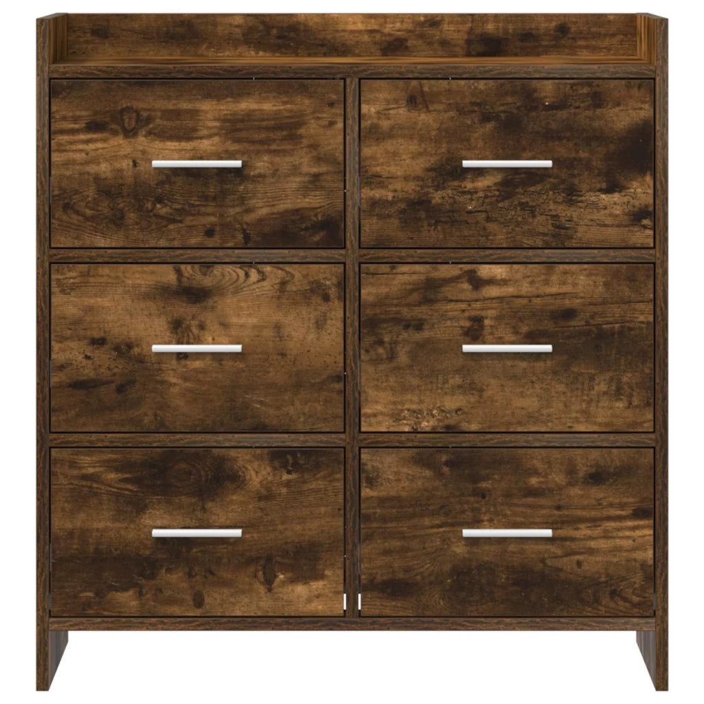 Credenza Rovere Fumo 75 x 33 x 80 cm Legno ingegnerizzato 8011103
