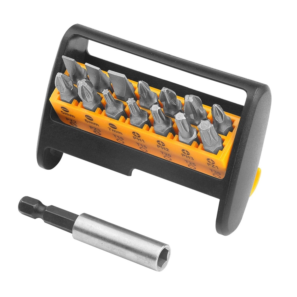 Set 15 Inserti Misti con Portainserti Magnetico per Avvitatore – 20365T
