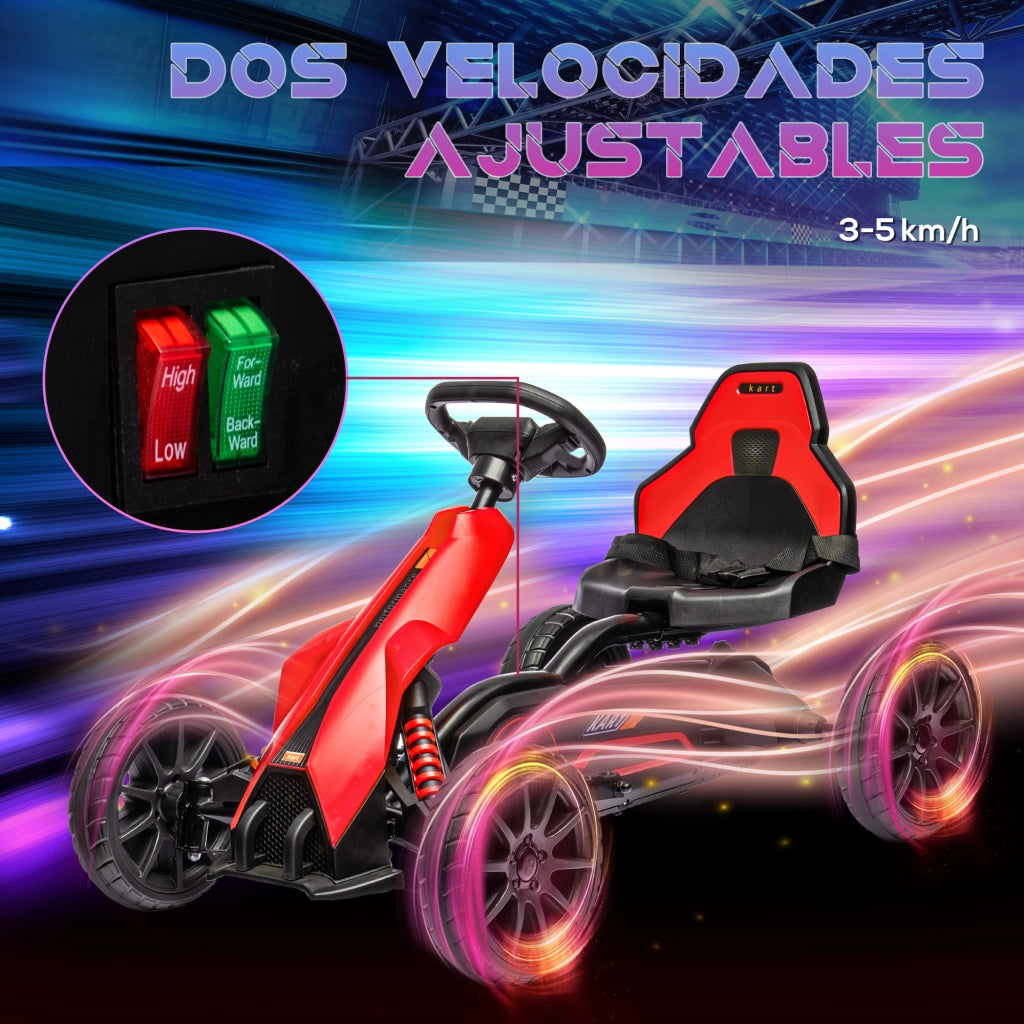 Auto Elettrica per Bambini ¨C zephmum ¨C Rosso 100x58x58,5cm
