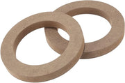 Set di 2 Supporti per Subwoofer in Legno per Altoparlanti Universali con Anello di Avvolgimento