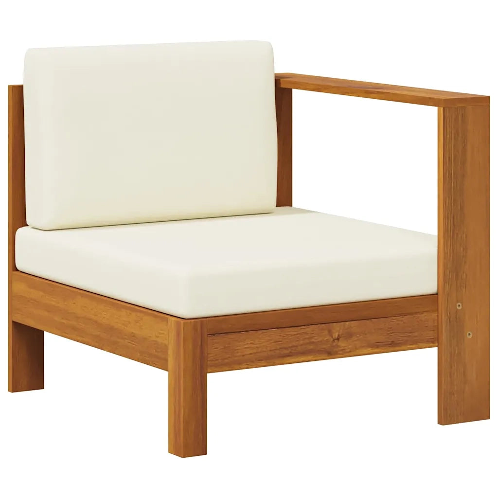 Divano Centrale con 1 Bracciolo Bianco Crema Massello d'Acacia cod mxl 76510