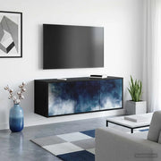 Mobile TV da Parete RAALTE 102 x 33 x 40 cm Rovere Nero 8007156