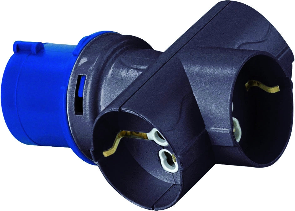 Rosi ADATTATORE INDUSTRIALE 1879 3 prese schuko bivalenti 230V - IP20
