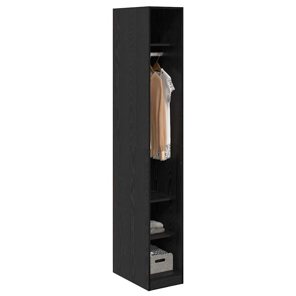 Guardaroba Rovere Nero 50 x 30 x 200 cm Legno ingegnerizzato 3403215