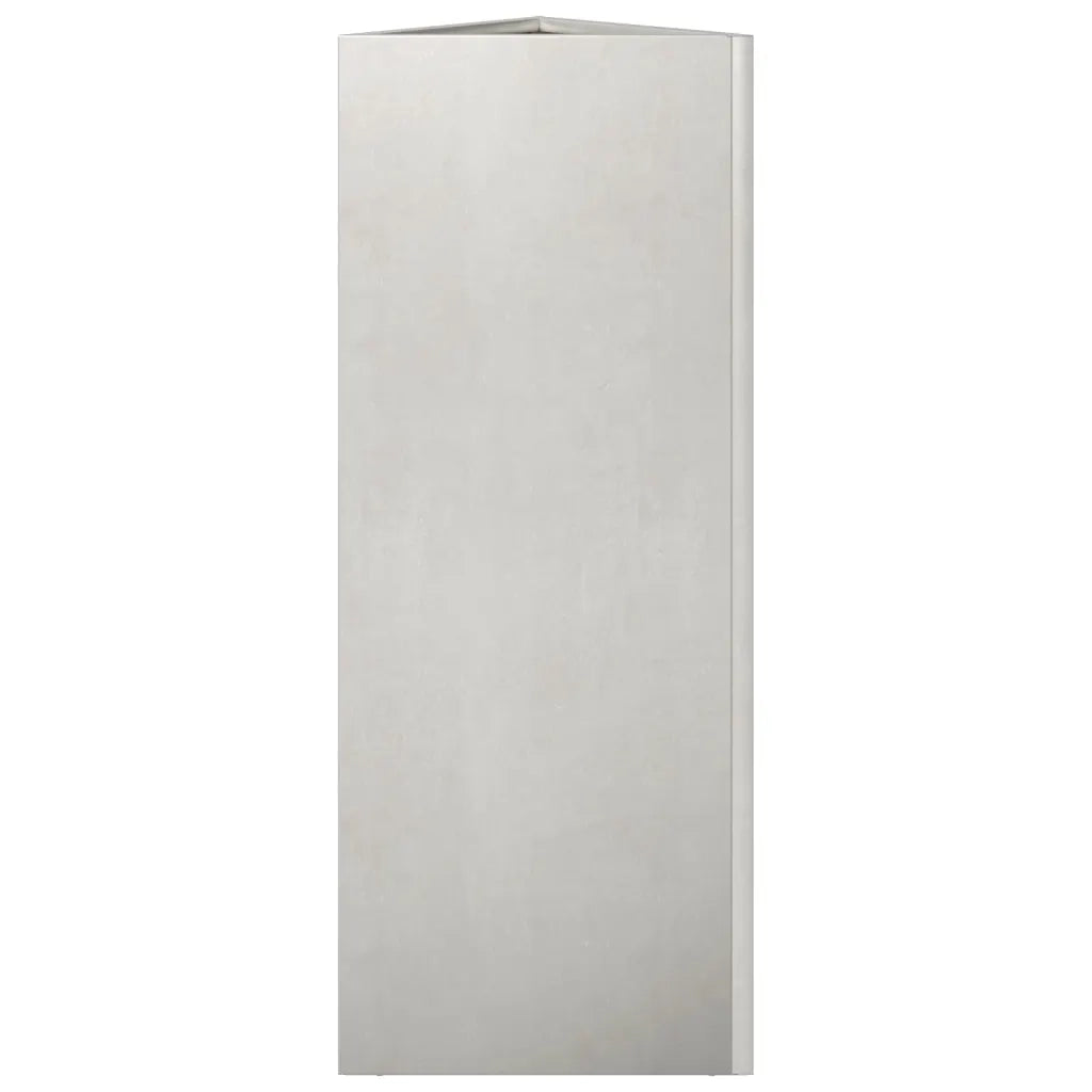 2 pz Fioriere | Cassetta per fiori | Vaso da Giardino Triangolari 35x35x75 cm Acciaio Inox