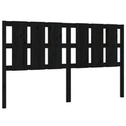 Testiera | Testata per Letto Nera 165,5x4x100cm in Legno Massello di Pino